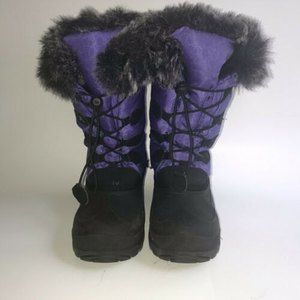 KAMIK YOUTH Snow Gypsy Winter Snow Boots Purple/Black Size 3